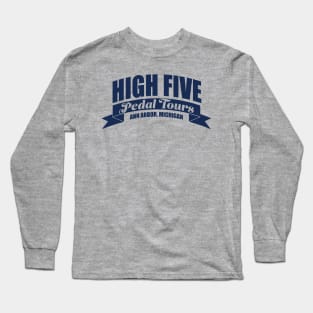 Navy High Five Horizontal Logo Long Sleeve T-Shirt